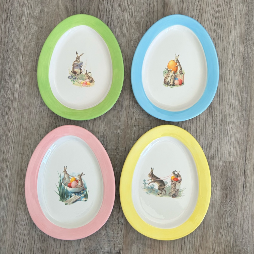 Williams Sonoma Spring Bunny Plates